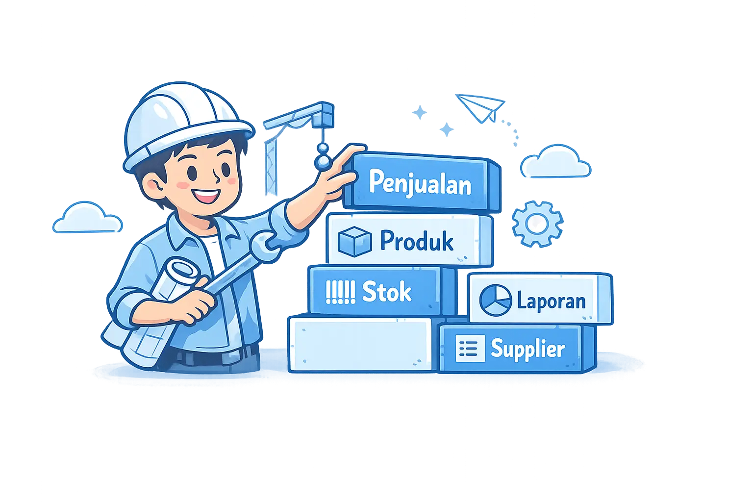 Ilustrasi aplikasi stok KartaStok