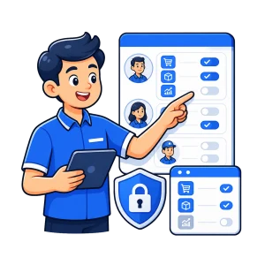 Ilustrasi manajemen karyawan