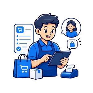 Ilustrasi manajemen penjualan